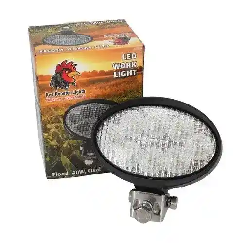 LED Work Light - 40W Oval Flood Beam