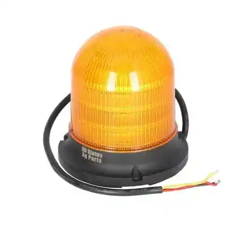 LED Beacon Light - 6 Function Fixed Flat Mount Dome Top