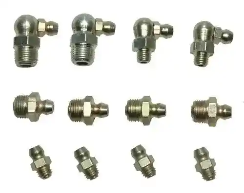 Grease Fitting Assortment 12 Zerk Fittings in 4 Sizes