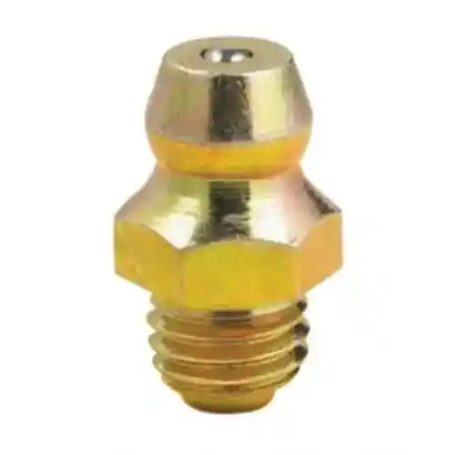 Grease Fittings- 1/4"-28 Taper Thread (SAE-LT) Straight 0.54" 10 Pack
