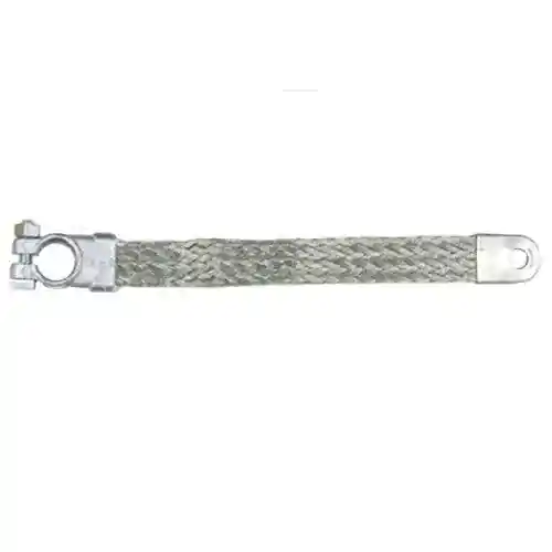 Battery Ground Strap - 7" 2 Gauge fits International 377995R91 fits Massey Ferguson TO35 35 50 65 180165M91 fits Ford D1NN14301H