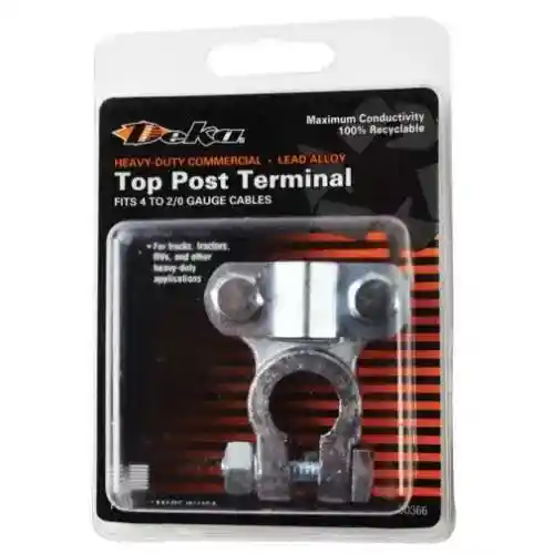 Battery Heavy DutyTop Post Terminal 2 4/0 Gauge Cables