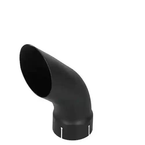 Exhaust Stack - 4" x 12" Curved Black fits Case 1370 1570 2470 fits Massey Ferguson 2675