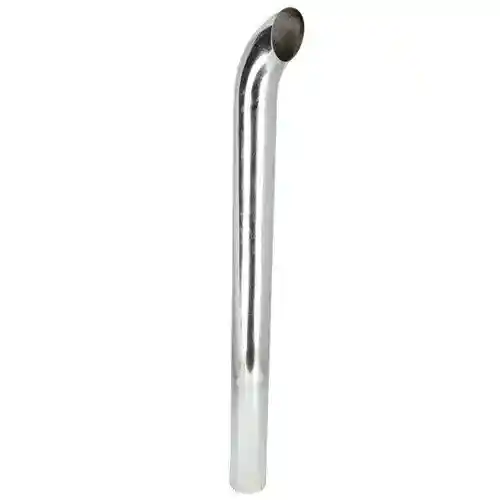 Exhaust Stack - 4" x 48" Curved Chrome