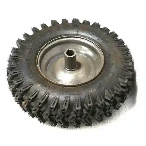 New, Old Stock 4.80-8 Left Hand Directional Tire and Wheel Assembly