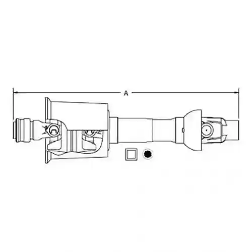 Domestic CV Driveline 80 Degree Less Implement Yoke fits John Deere PM14503548 DC534810