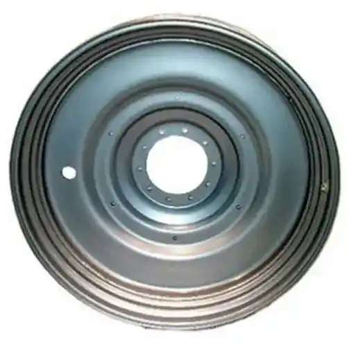 Dual Rear Rim - 16" x 38" 10 Bolt Silver Mist