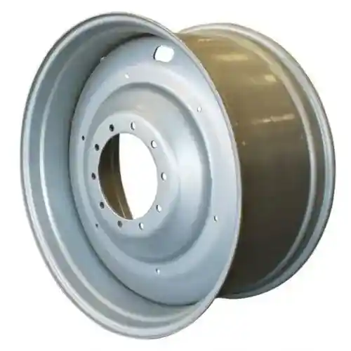 Dual Rear Rim - 18" x 38" 10 Bolt Silver Mist