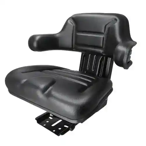 Seat Assembly - Grammer Style Vinyl Black fits John Deere 2030 2040 2355 2555 TY24763 TY24764 fits Massey Ferguson 1672345M91 fits Ford D9NN400DB12B
