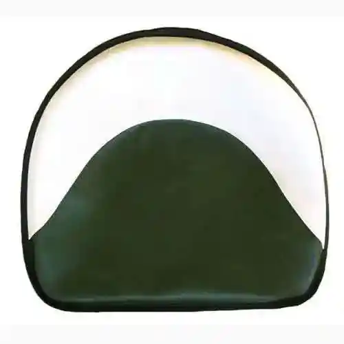 Pan Seat 21" Deluxe Cushion Vinyl White and Green fits John Deere 2020 A B D G GH GN GW H L 1010 1020 2020 2030 45 780 fits Oliver 77 88 550 770 880