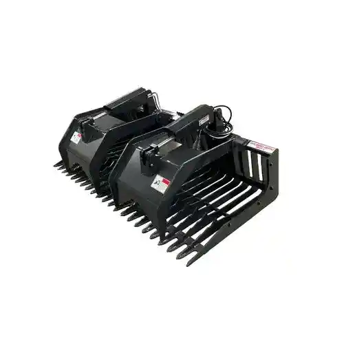 Stout - Skid Steer Rock Grapple Bucket (Open Sides) 72" Width fits John Deere fits New Holland fits Case fits International fits Massey Ferguson