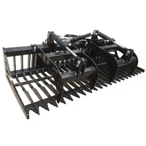 All States - Rock Bucket with Grapple - 72" - Skid Steer fits John Deere fits New Holland fits Case fits International fits Massey Ferguson